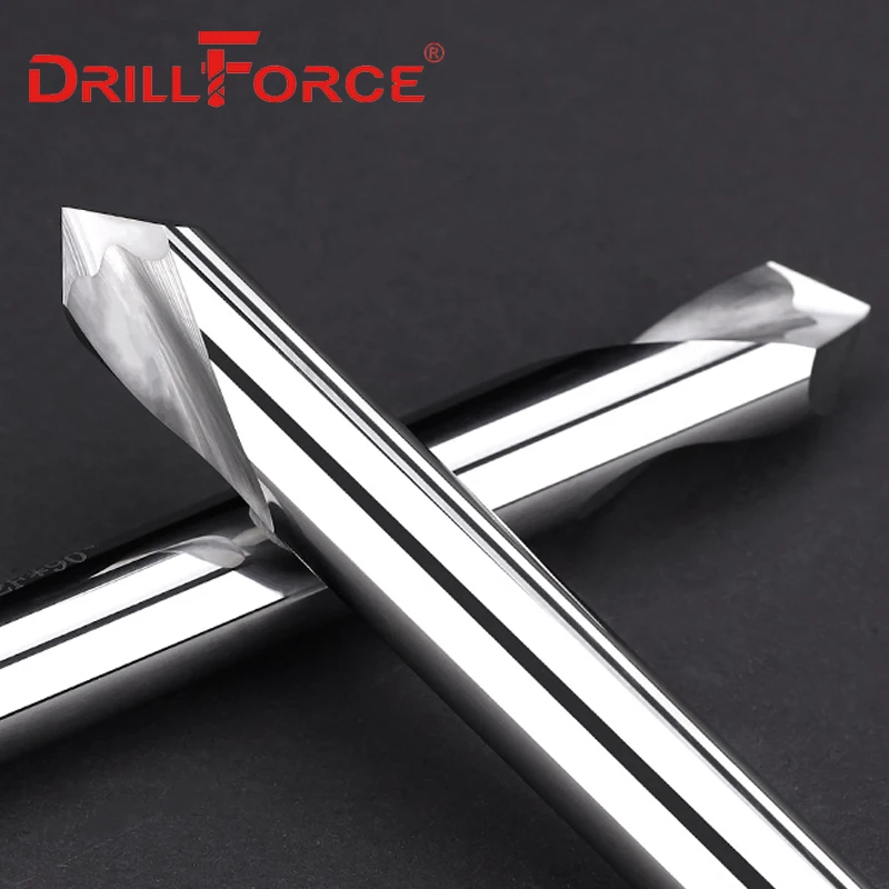 90 Degree 3mm-20mmx100mm Solid Carbide Chamfer Countersink Drill Bits Center Spotting Location Bit 3/4/5/6/8/10/12/14/16/18/20mm