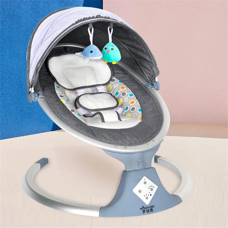 Dropship New Safety Baby Rocking Chair With Remote Control Baby Electric Cradle Swing Soothing Artifact Sleeps Newborn Sleeping