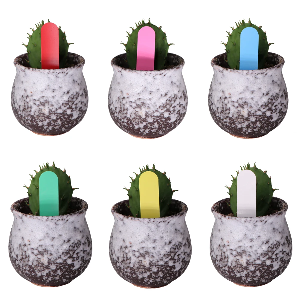 50PCS 1.8x10CM Plant Tags with 4MM Hole Garden Nursery Lables Plastic Pot Markers for Seed Trays Waterproof Reusable Herb Flower view 5