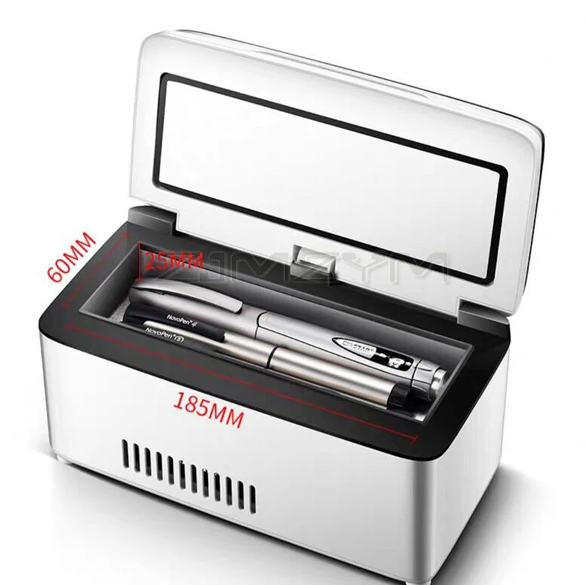 Borsa termica portatile per insulina borsa termica per insulina diabetica Display digitale Mini frigorifero frigorifero per auto scatola per medicina del ghiaccio