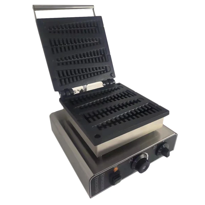 Nieuwe Aankomst Commerciële Kerstboom Wafel Machine Lolly Wafel Stok Maker Roestvrij Staal Snack Apparatuur Keuken Apparaat