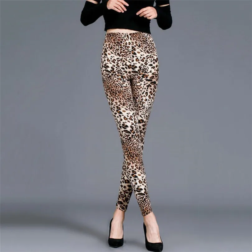 

YSDNCHI Sports Workout Leggings Leopard Printed Pants Sexy Push Up Trousers Women Clothes DropShipping