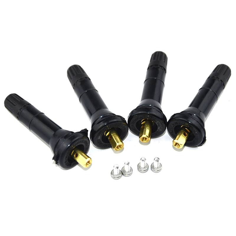 

For Citroen Chevrolet Dacia Ford Peugeot Renault Subaru Vauxhall 4Pcs TPMS Type Tire Pressure Sensor Valves Stems Nozzles