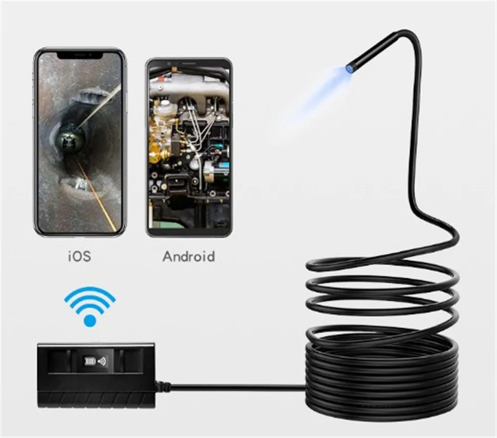 

2MP 1080P 5.5MM Wireless WIFI Endoscope Camera CMOS Borescope