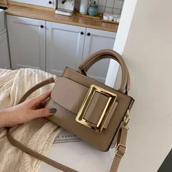 Retro Women's Crossbody Bags New Fashion PU Leather Versatile Flap Hasp Satchels Shoulder Bag Female Casual Shopping Handbags