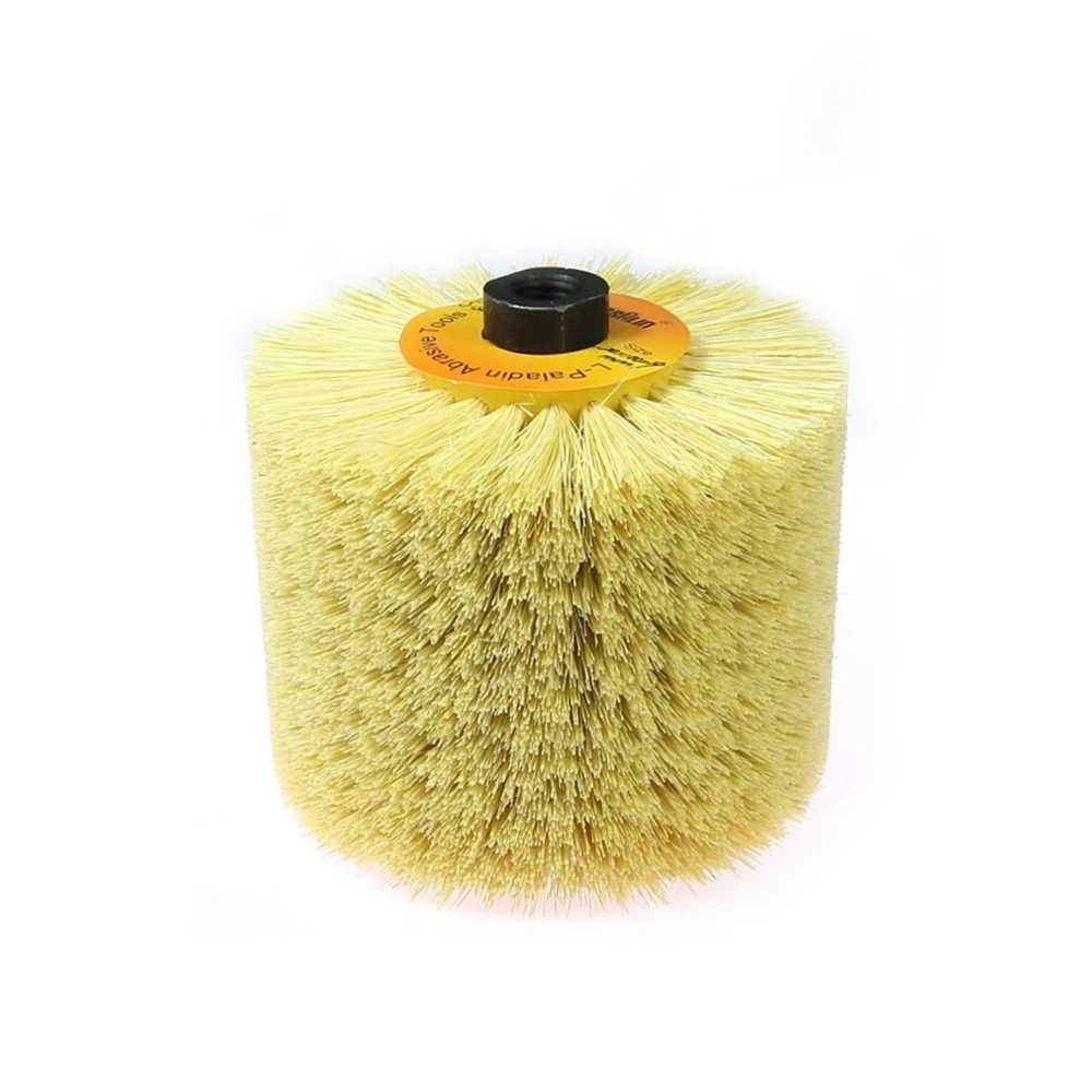 1 pcs 120*100*19mm Sisal Bristle Polishing Waxing Wheel Brush for Annatto Rosewood Furniture Surface Mirror Finish