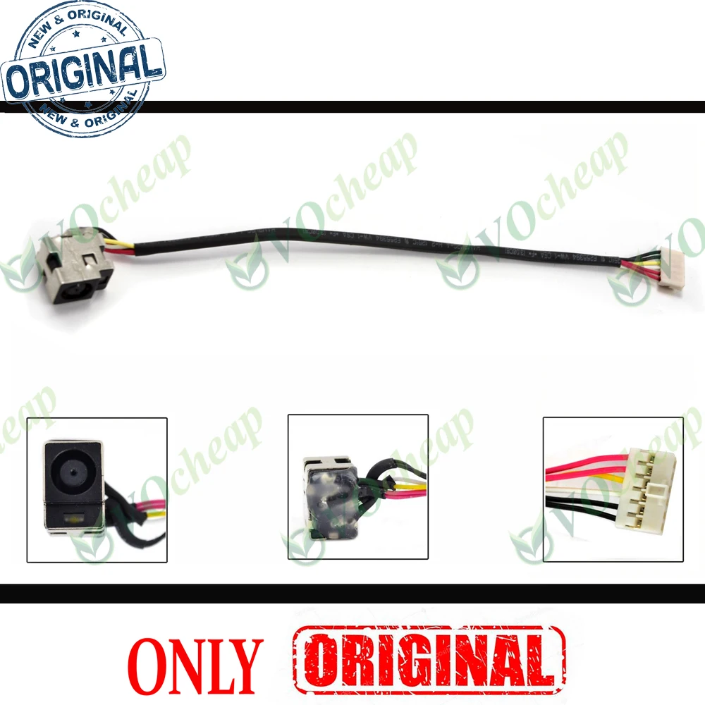 New Laptop DC Power Jack for HP Pavilion dv5 G71 DV6 CQ61, Compaq Presario CQ71 Notebook Charging Port Socket Connector Cable