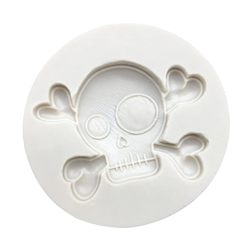 Skull Halloween Silicone Sugarcraft Chocolate Cupcake Baking Mold Resin Tools Fondant Cake Decorating Tools