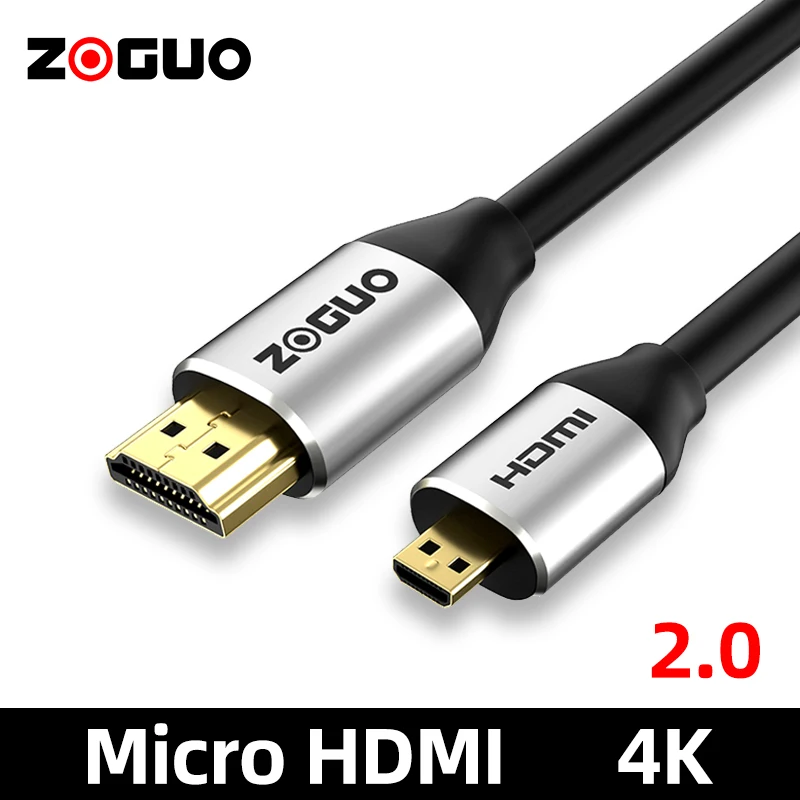 

Кабель Micro HDMI-HDMI, позолоченный адаптер, кабели для видеосоединения, высокоскоростные кабели 2,0 4K для HDTV-камеры, 1 м, 1,5 м, 2 м, 3 м, 5 м