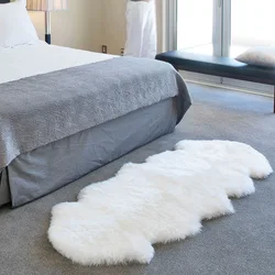 Soft Faux Fur Fluffy Carpet Modern Armchairs For Living Room Decoration Mats Dressing Table Tatami Bedroom Lounge Long Hair Rugs