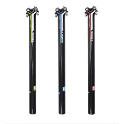 DODICI MTB/Road Bicycle Carbon Fiber Seatpost 27.2mm/30.8mm/31.6mm*400mm Seat post Seat tube Mountain Cycling 3k Seatpost Parts