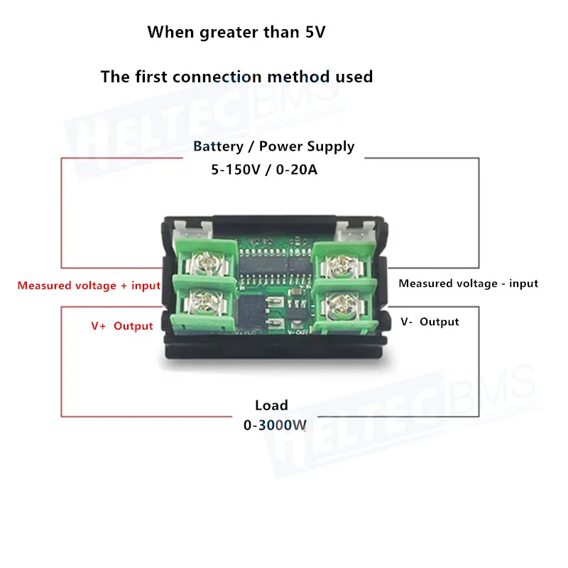 Tester Baterai Kepala Pengukur Arus/Tegangan DC Tampilan Digital Penguji Kapasitas Baterai Lithium Daya Kendaraan Listrik
