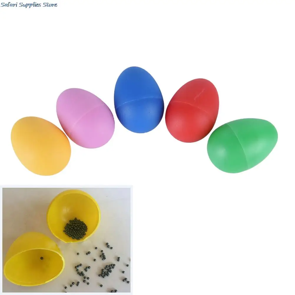 Plastic Percussion Maracas Shaker Musical Sound Egg Baby Toddler Childre Toy Colorful Musical Instrument