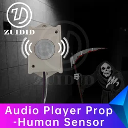 ZUIDID escape room Audio Player Prop-Human Sensor probe detects the player moves will play a piece of audio escape game