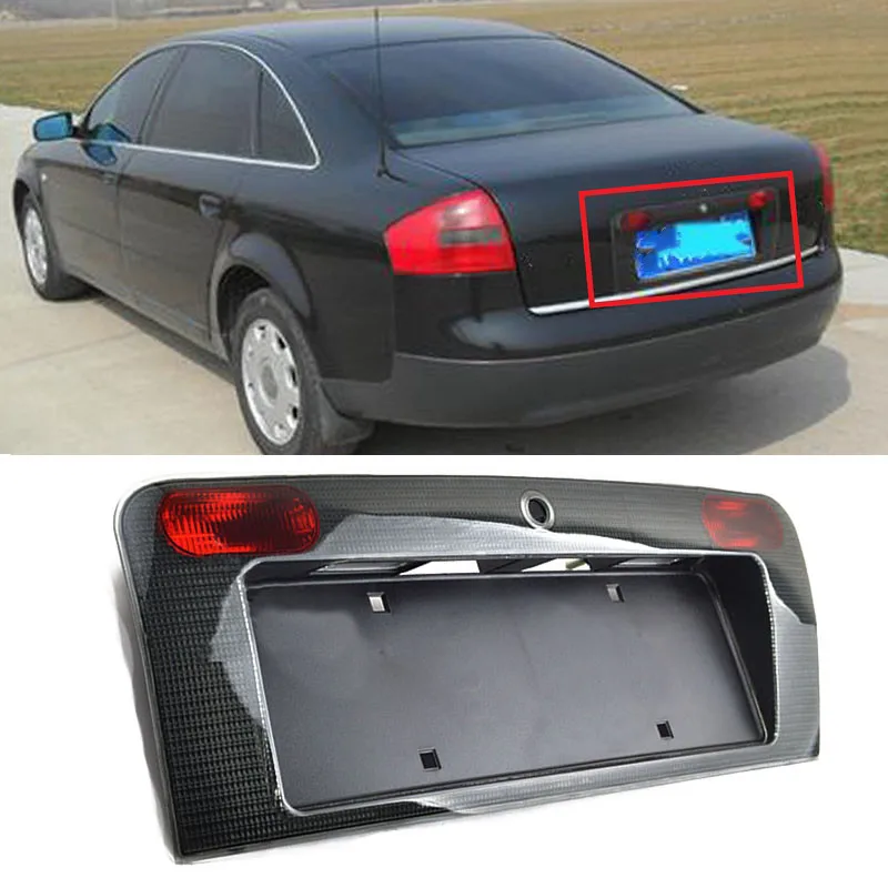 Yasong For Audi A6 C5 3.0 1998-2004 Rear Number Light Frame License Plate Lamp Cover Holder Support 4C5945695A