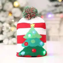 LED Christmas Hat with Light Up #5