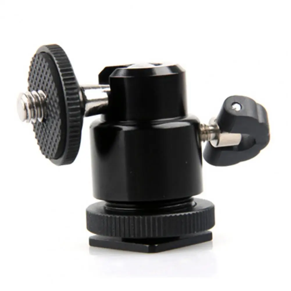 Bluelans Standard 1/4 śruba Port głowica kulowa wygodny panoramiczny Metal 360 stopni obrotowy Adapter do trójnogu do aparatu