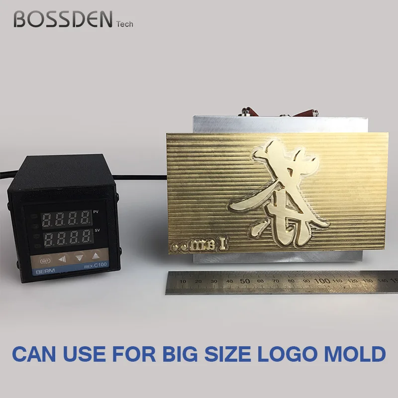 BOSSDEN  Hand-Held Leather hot foil Stamping Machine Copper mould stamp Wooden Paper LOGO Labeling Soldering Hot Pressing Brandi