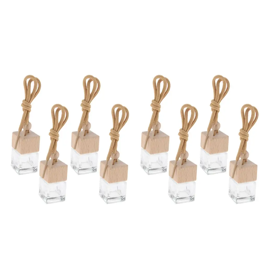 8pcs 6ml Empty Perfume Diffuser Bottle Car Aroma Ornament Vials