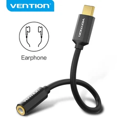 Vention typ C do 3.5mm USB C do gniazda słuchawkowego Adapter kabel Audio słuchawki Adaptador do Huawei P40 Xiaomi Samsung typ C 3.5