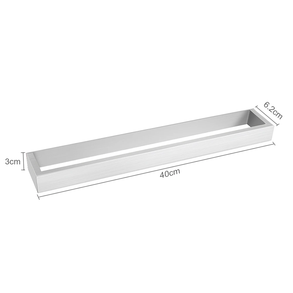 Toallero de acero inoxidable para baño, soporte autoadhesivo para paño de baño, suministros de cocina para el hogar, 40cm