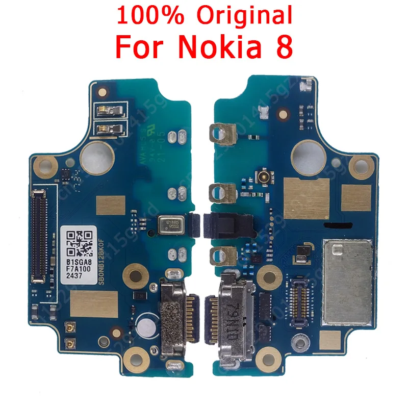 USB Charge Board For Nokia 8 Nokia8 Charging Port Flex Cable PCB Dock Connector Replacement Spare parts