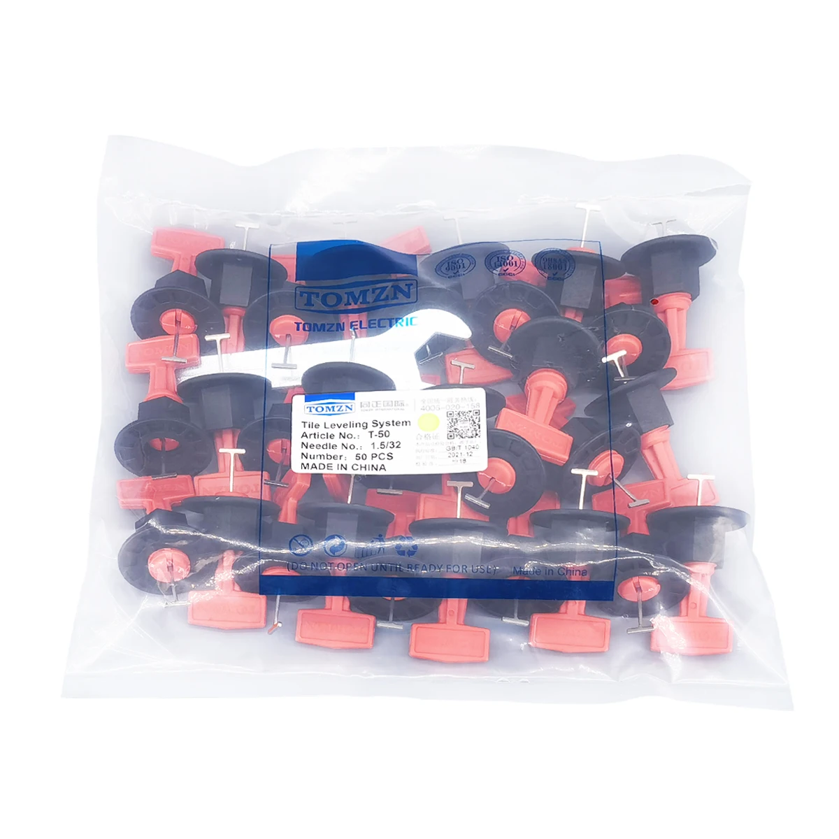 50pcs/set Reusable Tile Leveling System Adjustable Locator Plier Level Wedges Anti-Lippage Tile Leveling Alignment Wedges Spacer