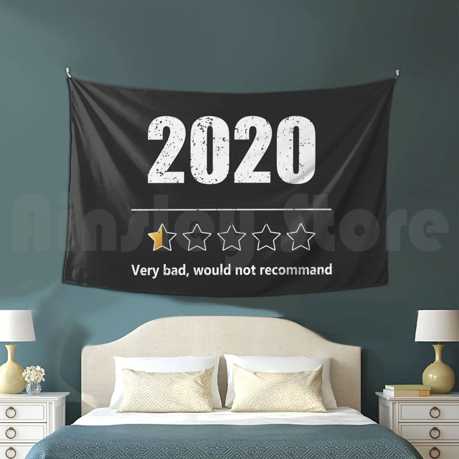 2020 Very Bad , Would Not Recommend Tapestry Living Room Bedroom Bad Recommend Funny Celebrating