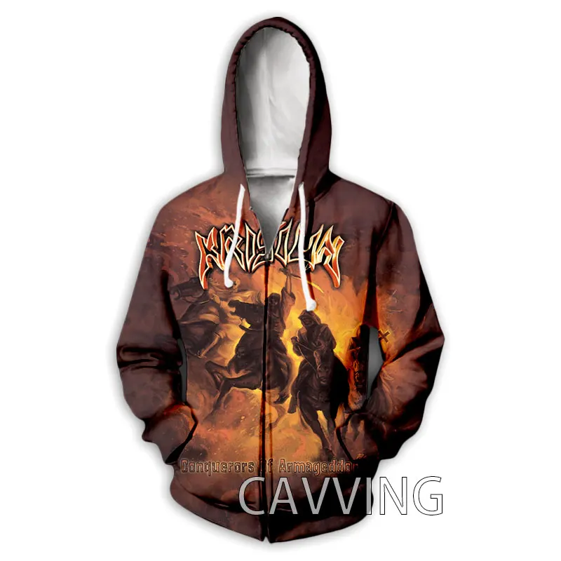 

CAVVING 3D Print Krisiun Rock Zipper Hoodies Zip Hooded Sweatshirt Harajuku Hoodie Sweatshirt for Men/women