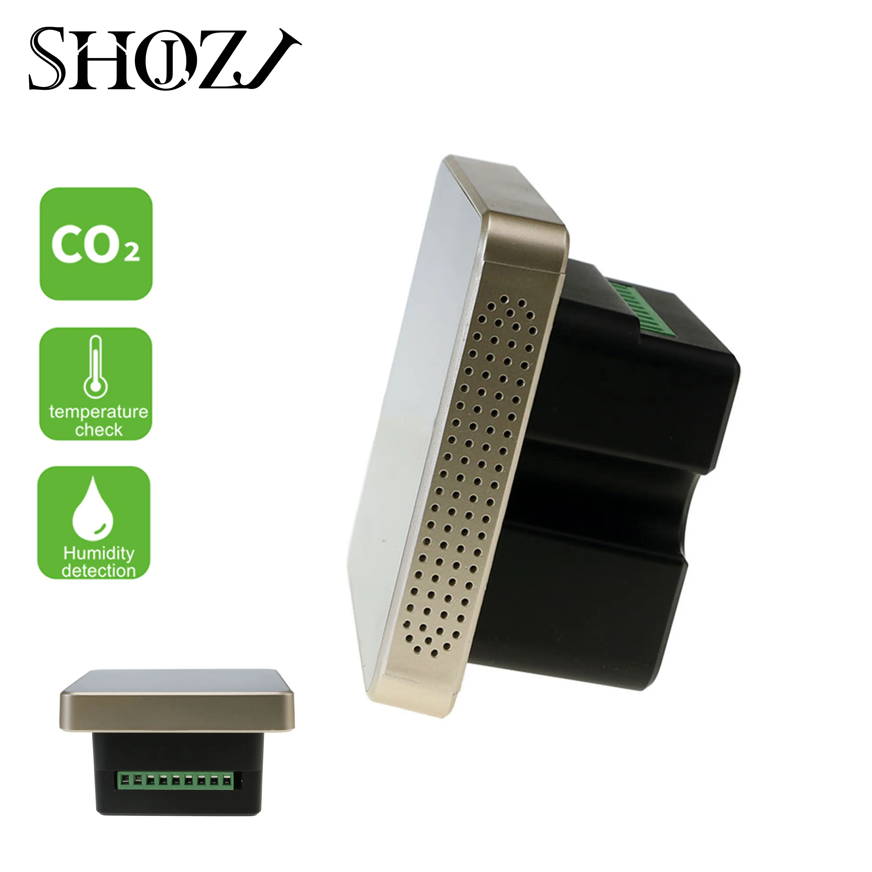 CO2 2 in 1 carbon dioxide gas regulator temperature digital gas detector analyzer carbon dioxide monitor 3 speed ventilator