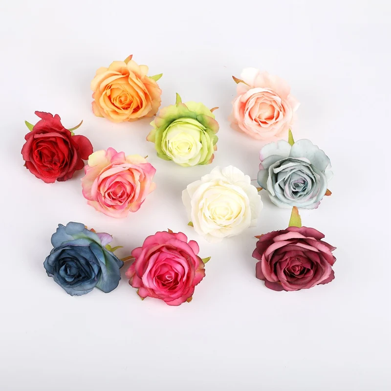 

5 Pieces Wedding Scrapbook Roses Flowers Wall Bridal Accessories Clearance Garden Christmas Home Decorations Artificial Flowers