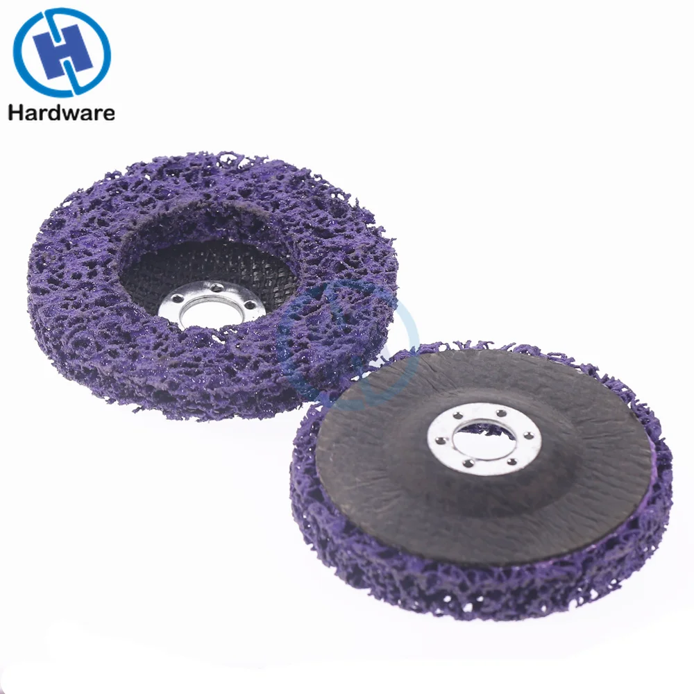 2pcs 125mm Poly Strip Disc Abrasive Wheel Paint Rust Removal Clean For Angle Grinder