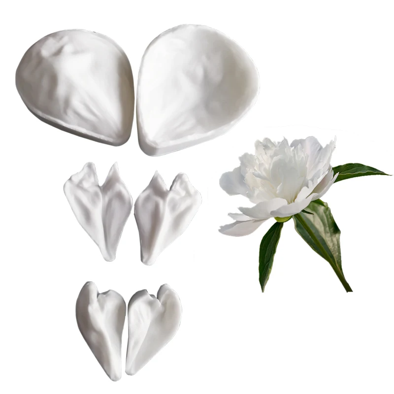 NEW Peony Petal Veiner Silicone Mould Fondant Flowers Cake Decorating Chocolate Gumpaste Sugarcraft Clay Cold Porcelain M2447