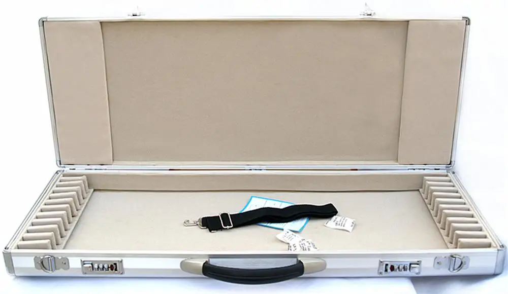 High Quality Violin Bow Case Fit 12 Pcs Violin Bows/ Aluminum Material/ Great Protection for Bows