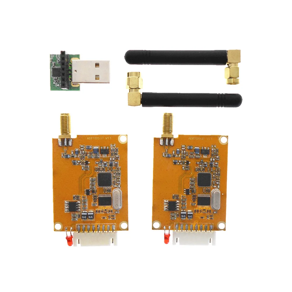 

APC802 kit with usb USB-TTL antenna Support online frequency change 3Km communication ADF7020