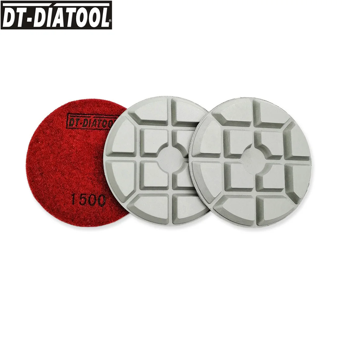 3 PCS DIA 4 "เพชรแผ่นขัดแผ่นขัดซ่อมคอนกรีต terrazzo ชั้นกรวด #1500