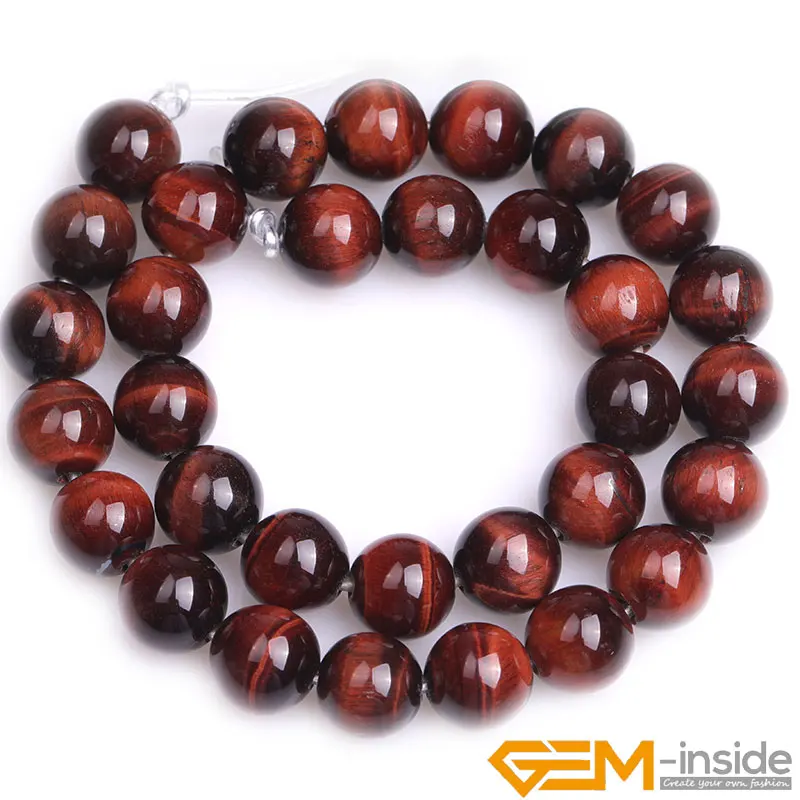 Natural Stone 2mm Big Hole Tiger Eye Round Beads For Jewelry Making Strand 15 inch DIY Bracelet Necklace Jewelry Loose Bead