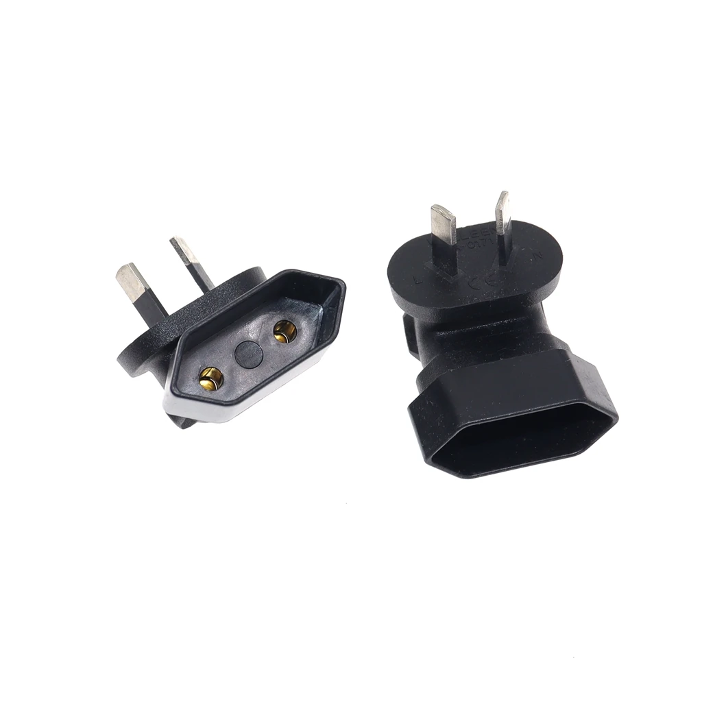 Australia AS3112 2Pin Power Cable Plug To Europe Schoko CEE7/16 Receptacle Plug Adapter Angle Converter 2.5A 250V