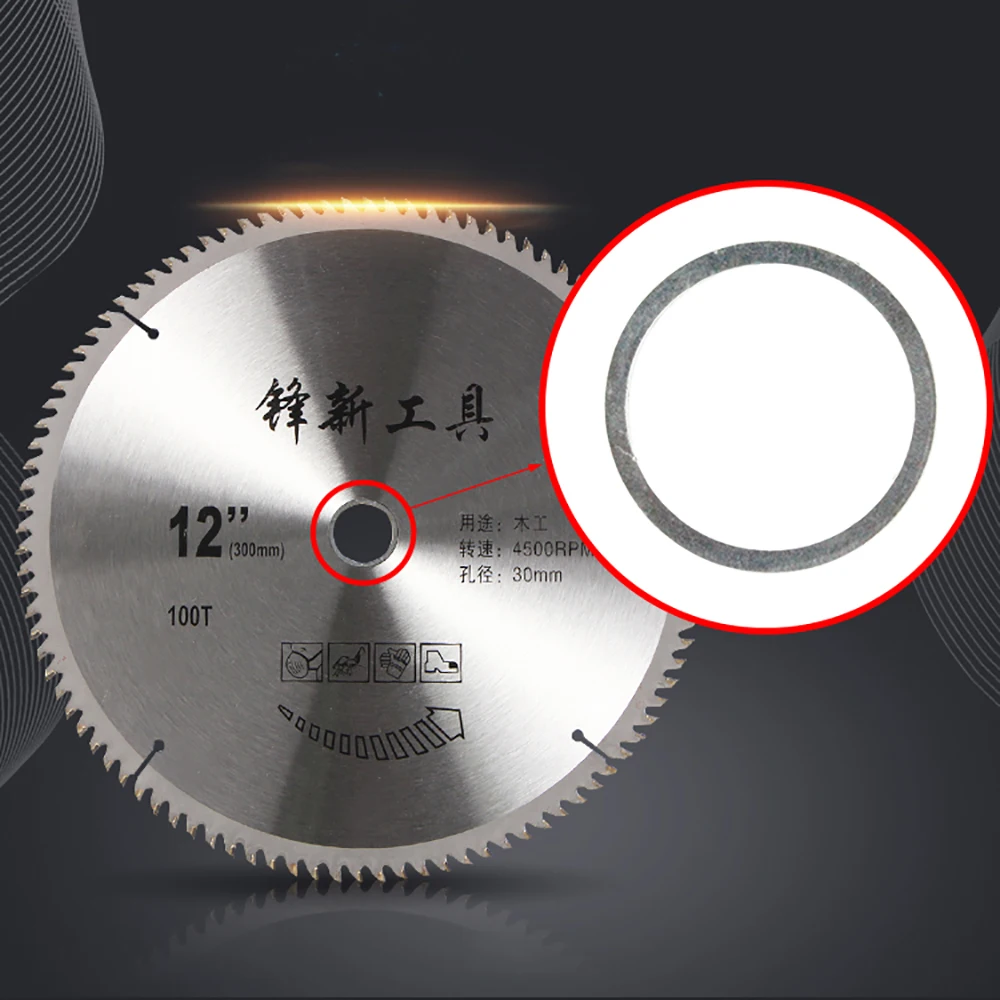 Saw Blade Inner Hole Adapter Cutting Ring Washer Ring Woodworking Cutting Disc Conversion Piece Part to Circular Saw Accessories