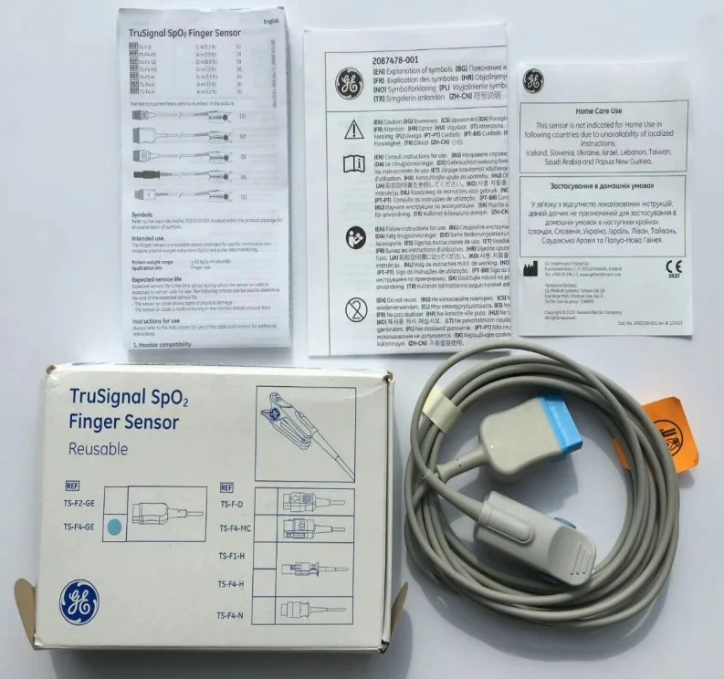 GE Original Ohmeda TruSignal SpO2 Finger Sensor Reusable  REF：TS-F4-GE