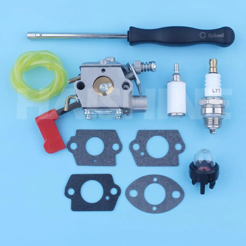 Imagem -02 - Kit de Carburador para Artesão Poulan Ppmel Pp336 Pp036 Pp136 32cc Aparador de Gás Pp445 Pp446t Polo Podador Walbro Carb 60 cm