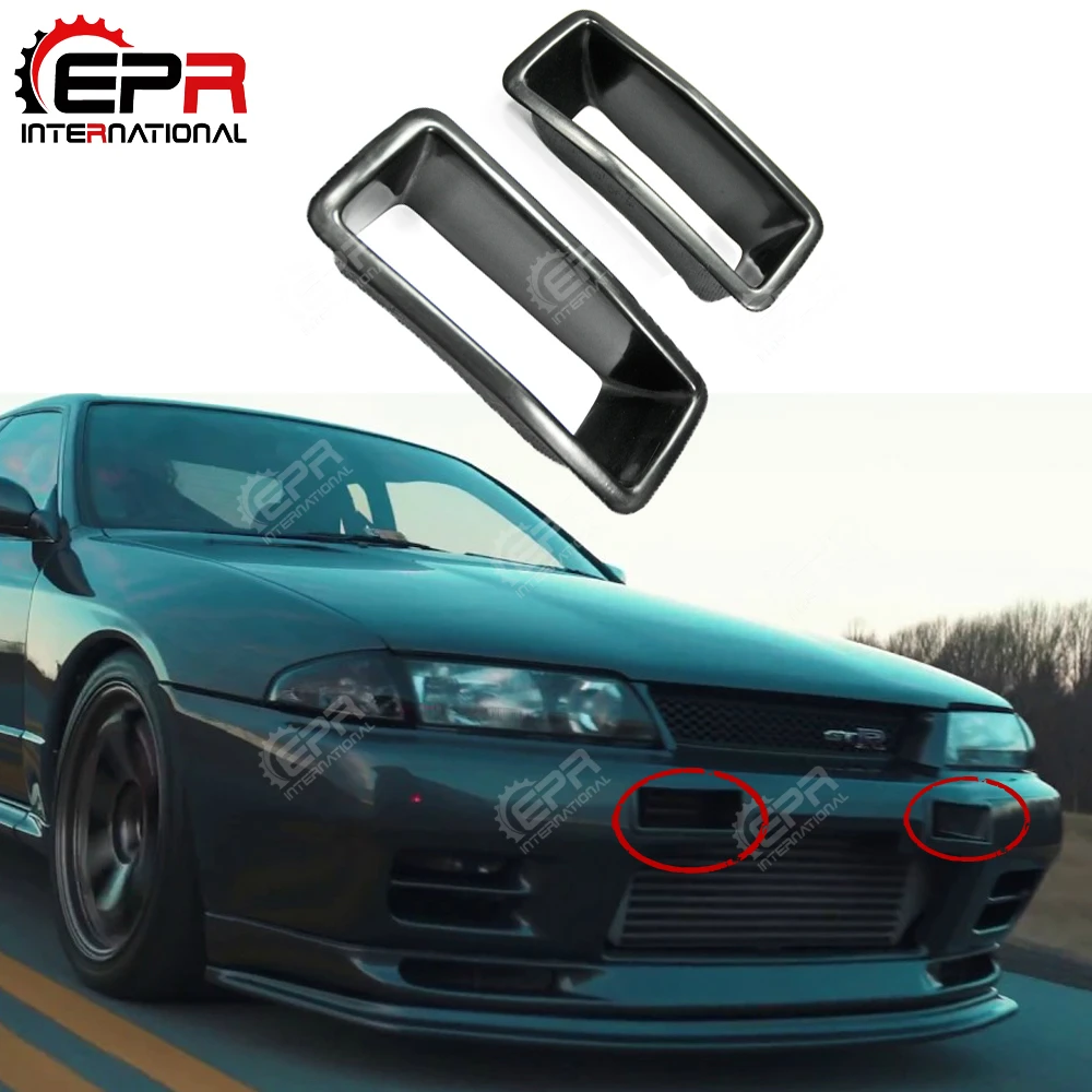 Car-styling Nismo N1 Style Fiberglass Bumper Vent FRP Fiber Glass Front Air Intake Duct Drift Kit For Nissan Skyline R32 GTR GTS