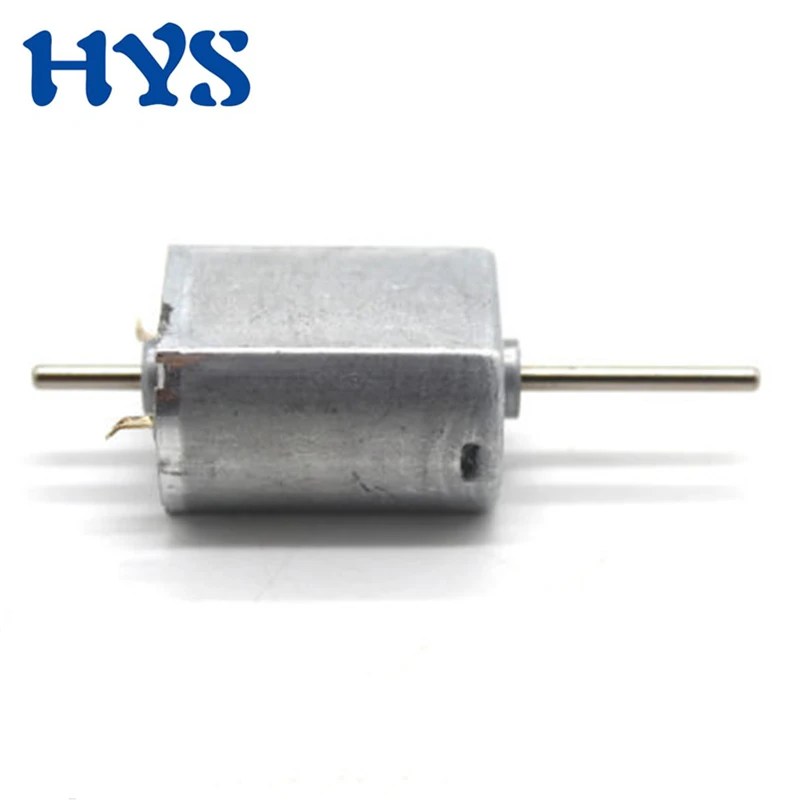 12pcs Micro 130 DC Motor Double Shaft Length 8mm 18mm High Speed 3V 6V 2200rpm 4750rpm Metal Moter DIY Engine Model Toy Car Fan