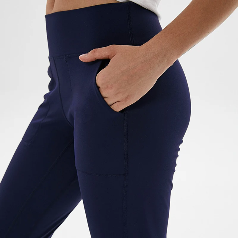 Pantaloni sportivi da donna Active Yoga Lounge con tasche pantaloni a vita alta da palestra pantaloni sportivi da allenamento pantaloni larghi da