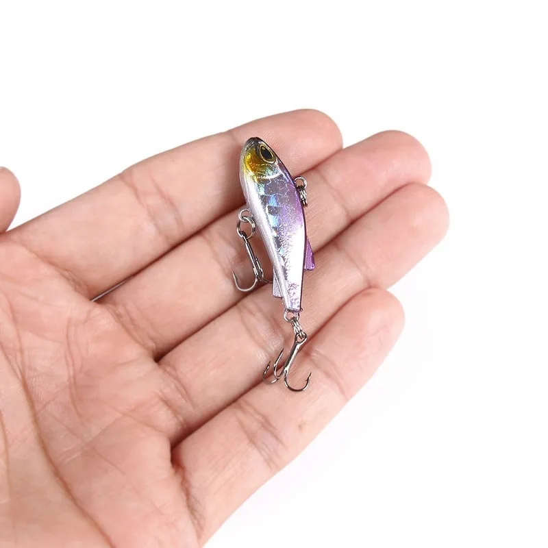 1pcs Sinking Mini VIB Fishing Lure 4cm 4g Vibration Artificial Baits Winter Ice Fishing Wobblers Bass Crankbait Fishing Tackle