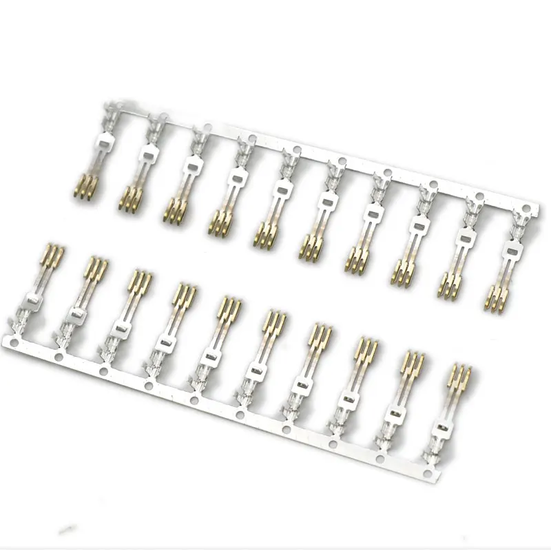 Sata 15pin SATA Connector Terminals Double Layer Needle /Half Coppering Crimp Terminal Pins Plated Double