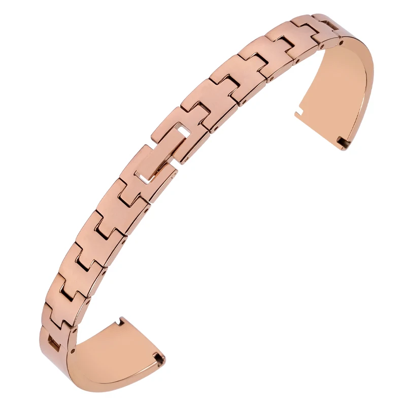 High Quality Ladies Watch Band 6mm 8mm 10mm 12mm 14mm 16mm 18mm Universal Stainless Steel Metal Watchband Strap