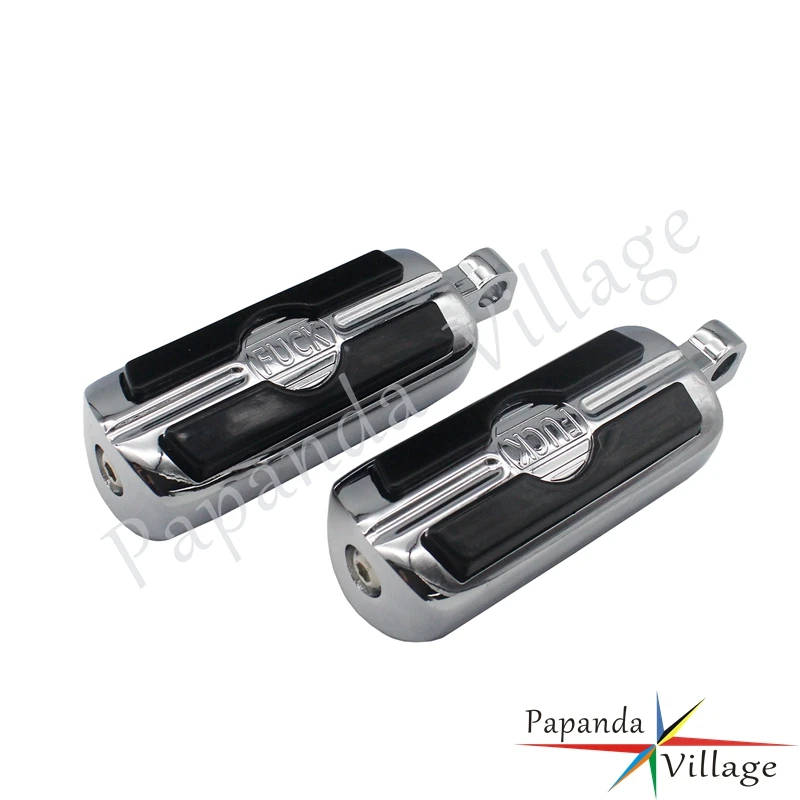 2pcs Motorcycle Footrests Foot Peg Pedals Male Footpegs Mount For Harley Dyna Softail Sportster Iron 883 1200 Custom 1984-2018