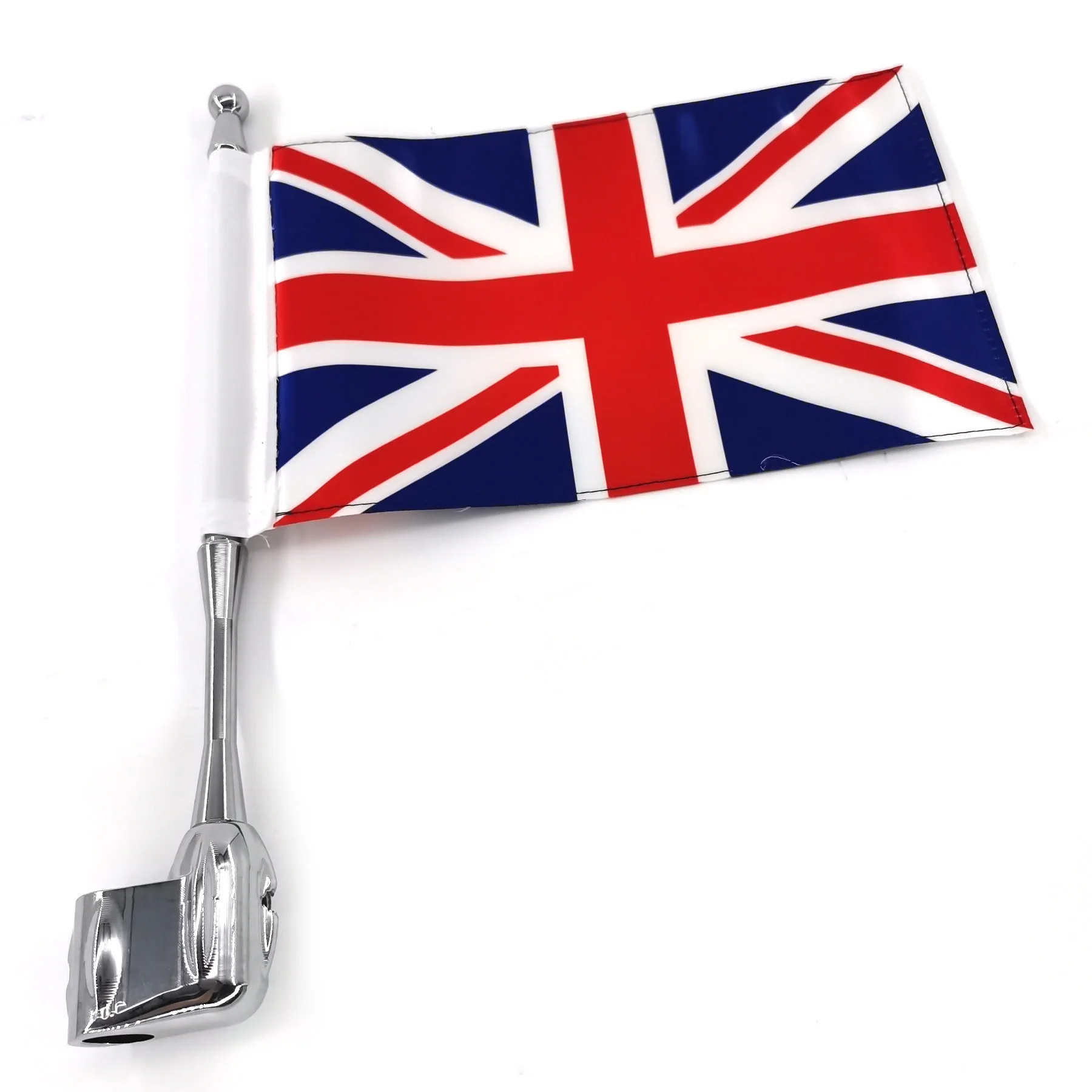 Rear Side Antenna Luggage Rack Mount UK Flag Pole For Honda GoldWing GL1800 GL1500 GL1200