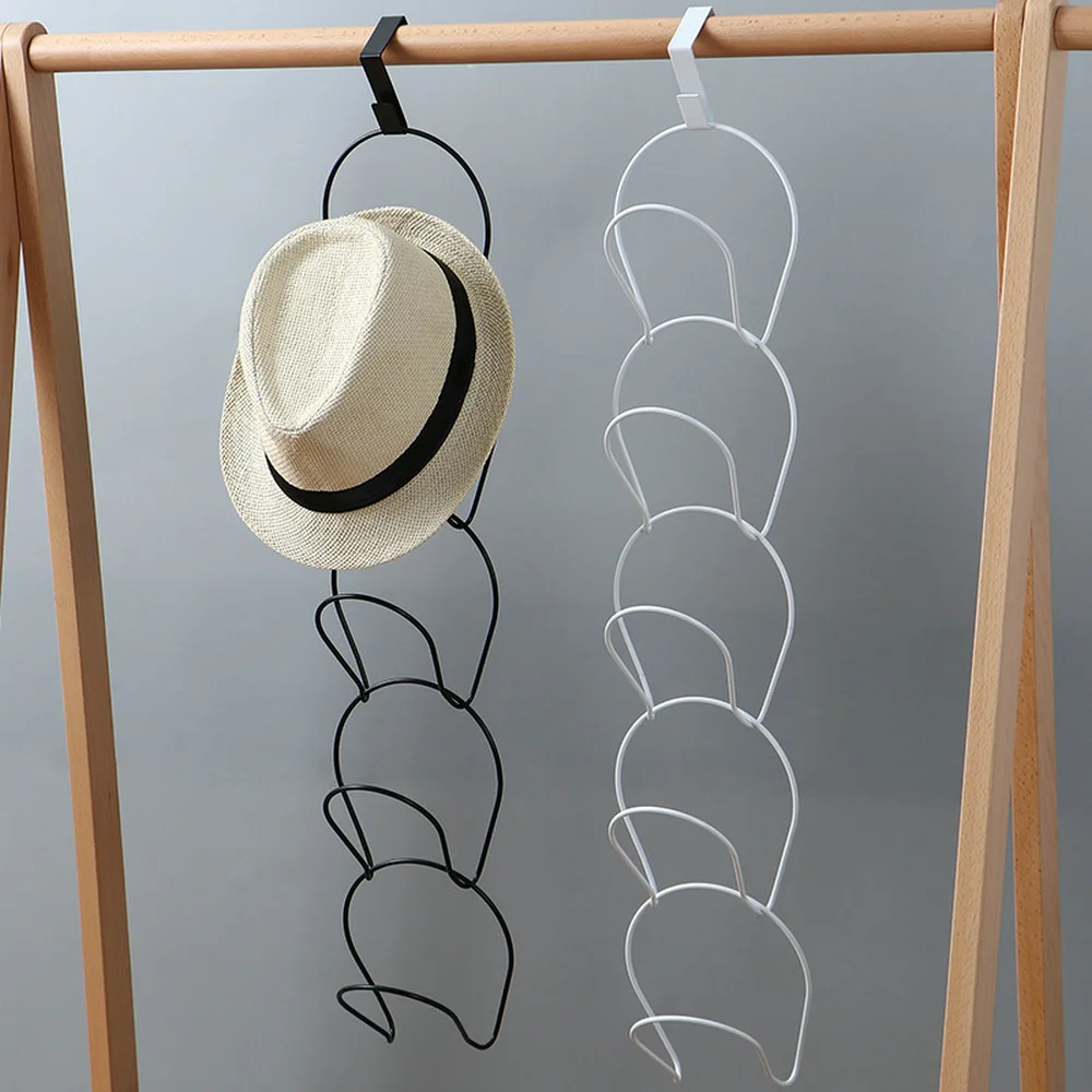 Detachable Baseball Cap Rack Hat Display Holder Door Closet Clothes Scarf Towel Holder Round Storage Shelf Home Organizer